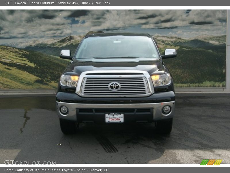 Black / Red Rock 2012 Toyota Tundra Platinum CrewMax 4x4