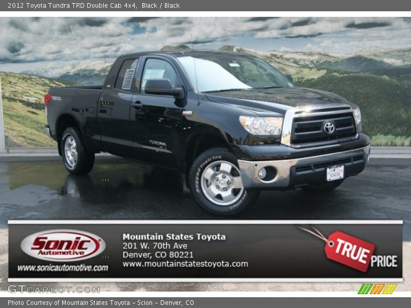 Black / Black 2012 Toyota Tundra TRD Double Cab 4x4