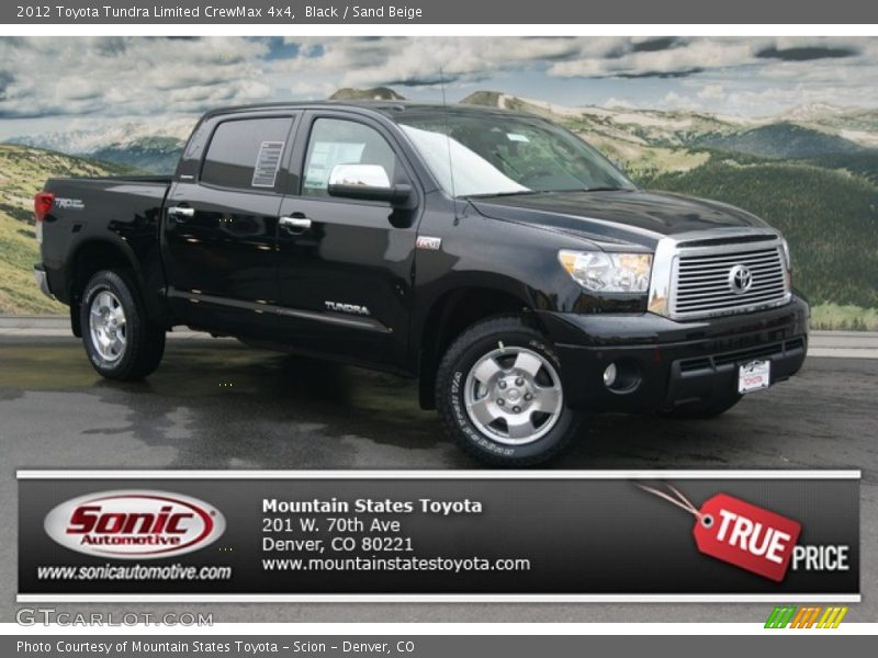 Black / Sand Beige 2012 Toyota Tundra Limited CrewMax 4x4