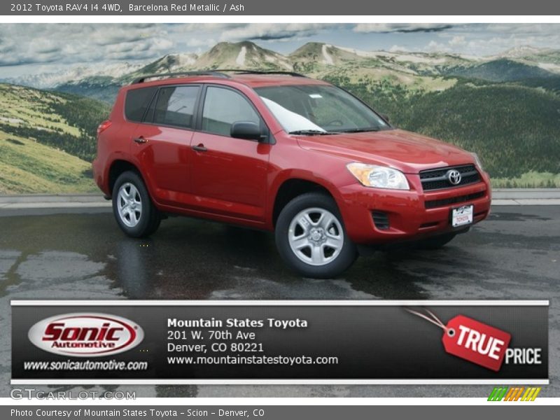 Barcelona Red Metallic / Ash 2012 Toyota RAV4 I4 4WD