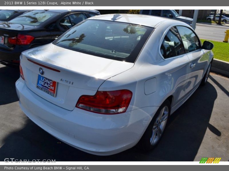 Alpine White / Black 2013 BMW 1 Series 128i Coupe