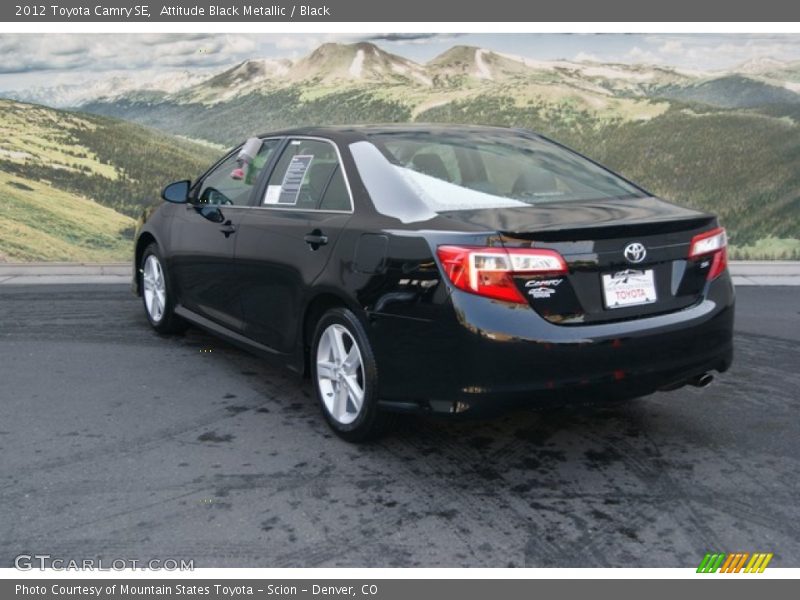 Attitude Black Metallic / Black 2012 Toyota Camry SE