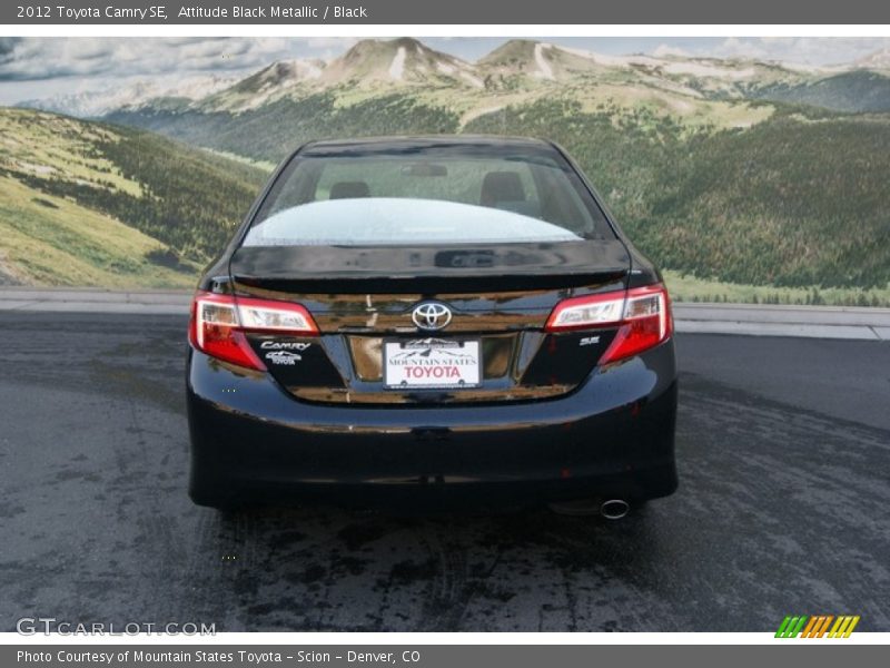 Attitude Black Metallic / Black 2012 Toyota Camry SE