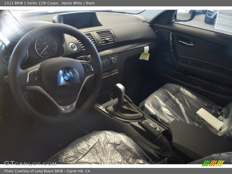 Alpine White / Black 2013 BMW 1 Series 128i Coupe