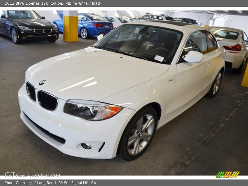 Alpine White / Black 2013 BMW 1 Series 128i Coupe