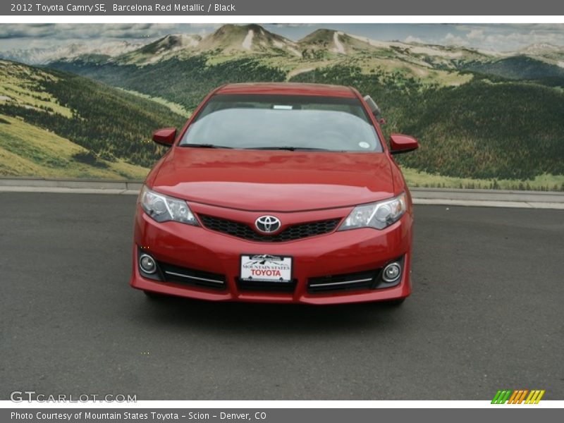 Barcelona Red Metallic / Black 2012 Toyota Camry SE