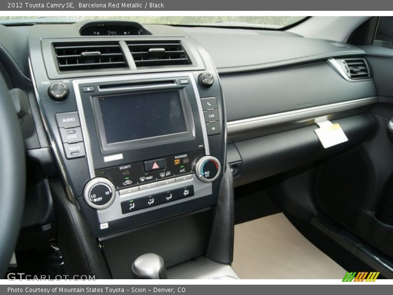 Barcelona Red Metallic / Black 2012 Toyota Camry SE
