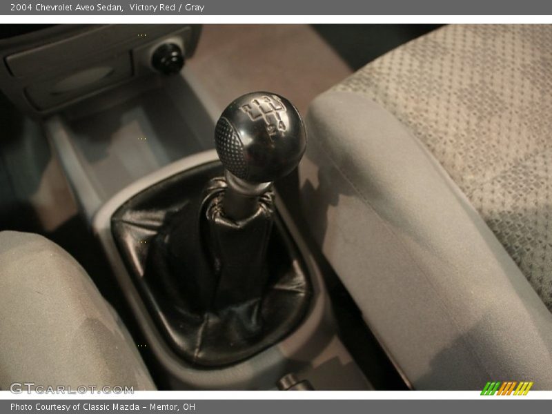 Victory Red / Gray 2004 Chevrolet Aveo Sedan