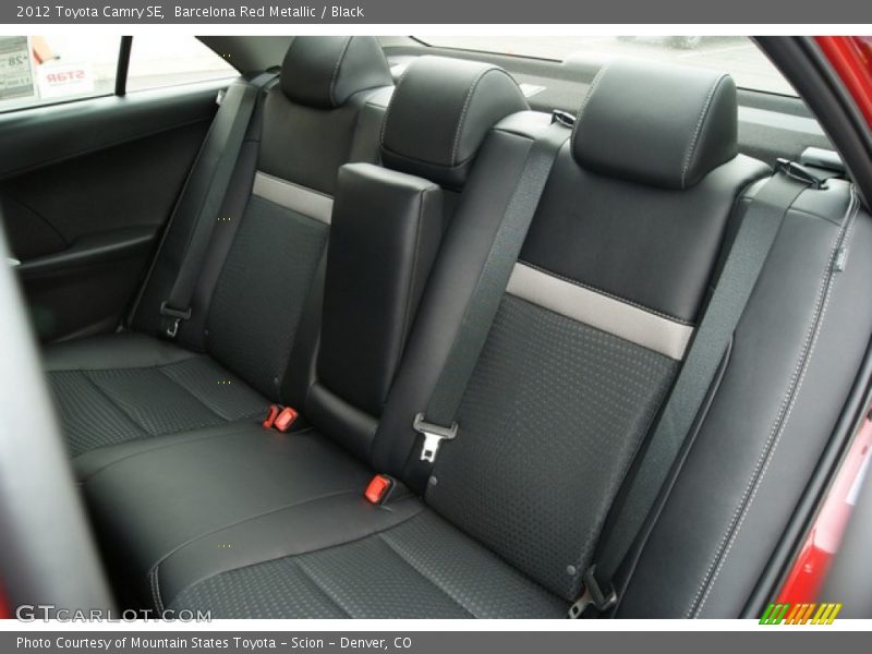 Barcelona Red Metallic / Black 2012 Toyota Camry SE