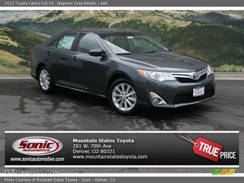 Magnetic Gray Metallic / Ash 2012 Toyota Camry XLE V6