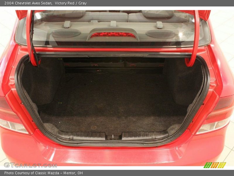 Victory Red / Gray 2004 Chevrolet Aveo Sedan