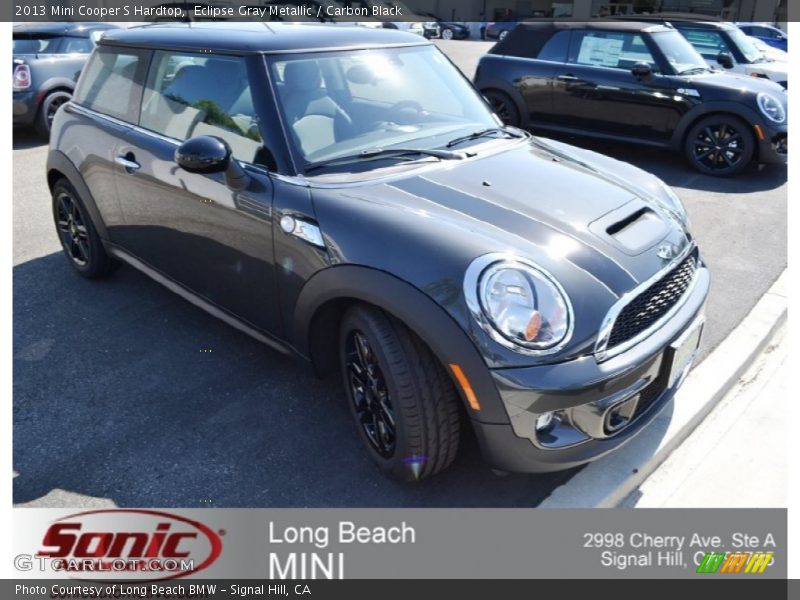 Eclipse Gray Metallic / Carbon Black 2013 Mini Cooper S Hardtop