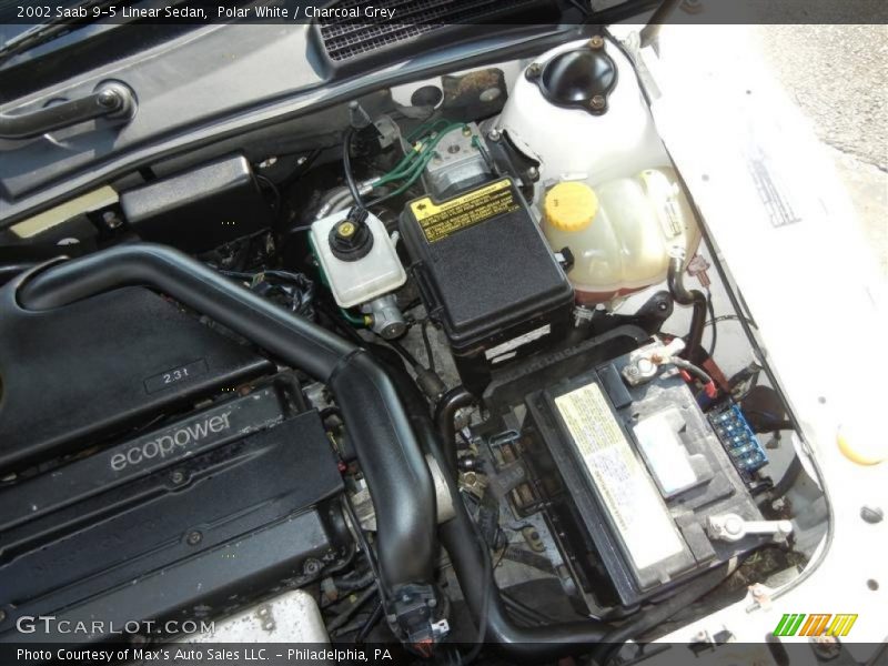 Polar White / Charcoal Grey 2002 Saab 9-5 Linear Sedan