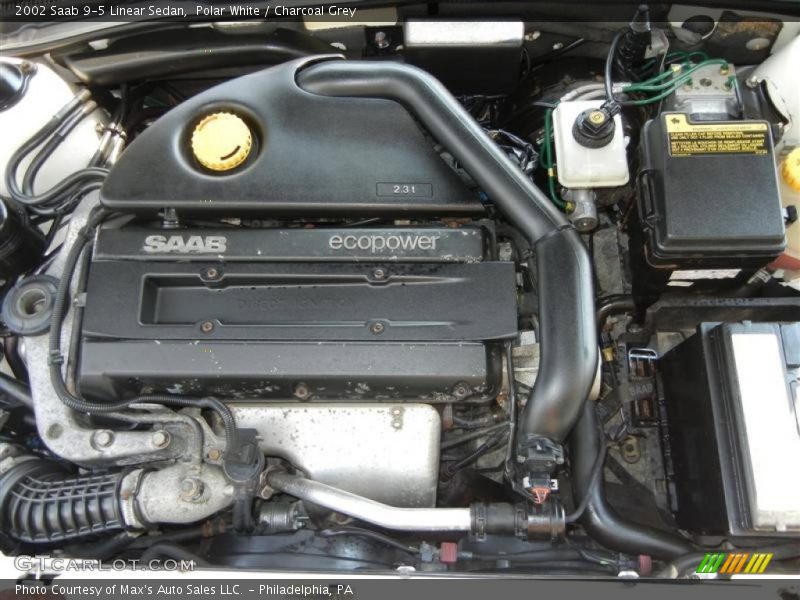 Polar White / Charcoal Grey 2002 Saab 9-5 Linear Sedan