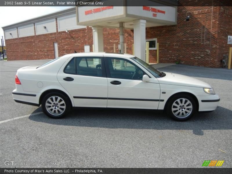 Polar White / Charcoal Grey 2002 Saab 9-5 Linear Sedan