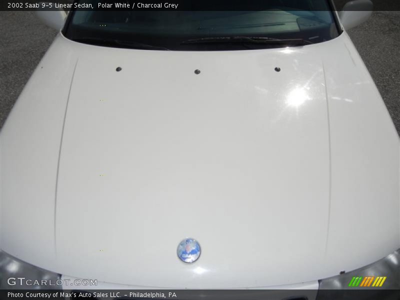 Polar White / Charcoal Grey 2002 Saab 9-5 Linear Sedan