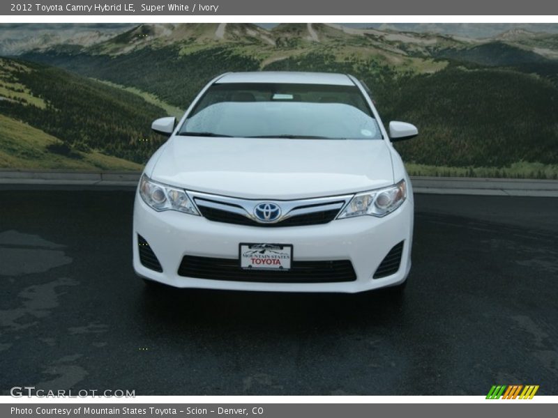 Super White / Ivory 2012 Toyota Camry Hybrid LE