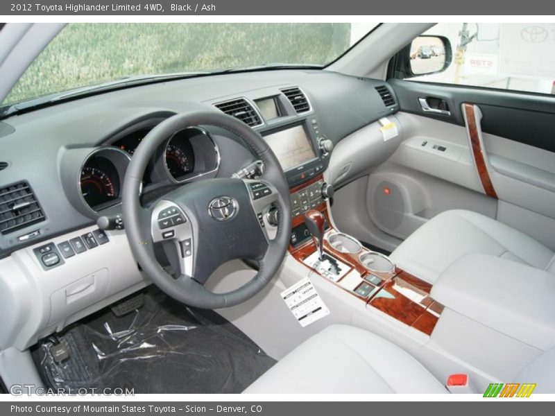 Black / Ash 2012 Toyota Highlander Limited 4WD