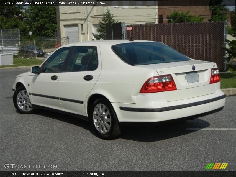 Polar White / Charcoal Grey 2002 Saab 9-5 Linear Sedan