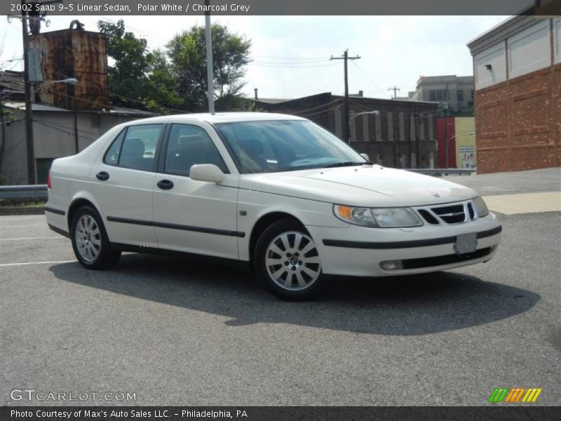 Polar White / Charcoal Grey 2002 Saab 9-5 Linear Sedan