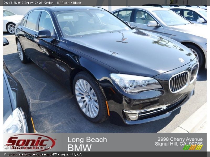 Jet Black / Black 2013 BMW 7 Series 740Li Sedan