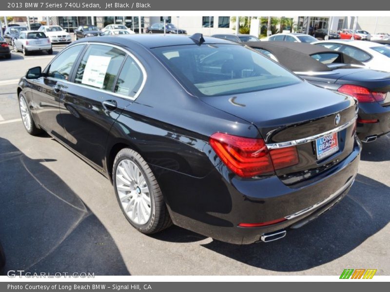 Jet Black / Black 2013 BMW 7 Series 740Li Sedan