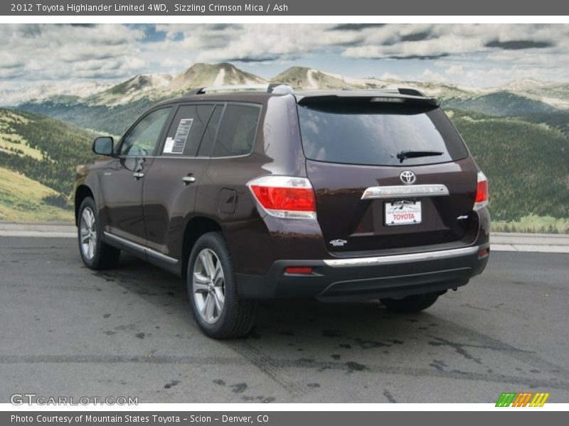 Sizzling Crimson Mica / Ash 2012 Toyota Highlander Limited 4WD