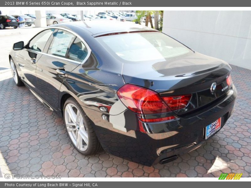 Black Sapphire Metallic / Black 2013 BMW 6 Series 650i Gran Coupe