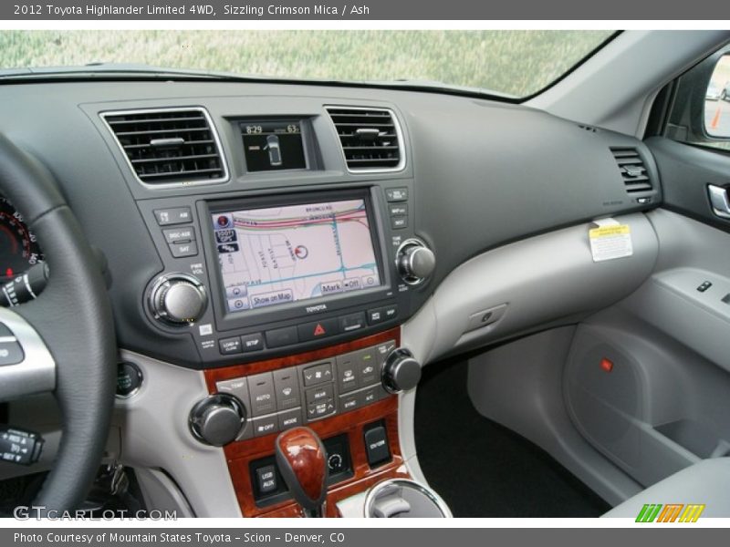 Sizzling Crimson Mica / Ash 2012 Toyota Highlander Limited 4WD