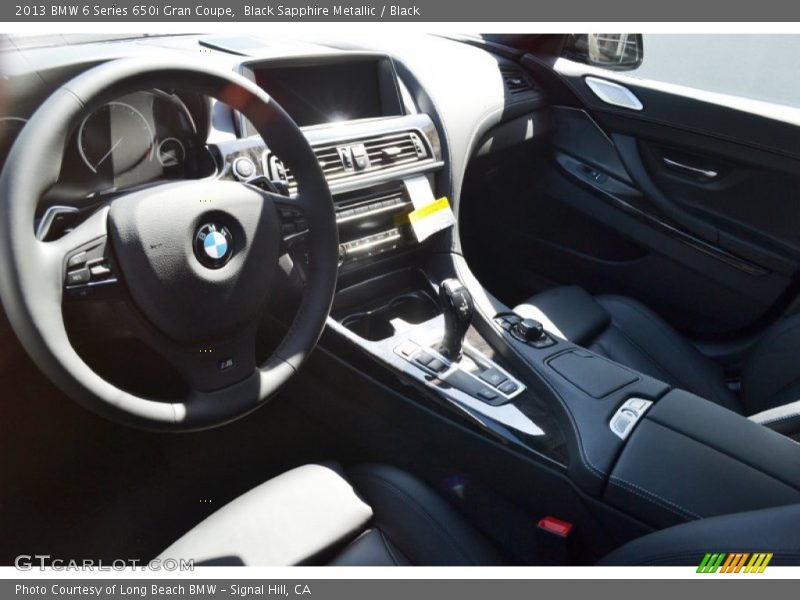 Black Sapphire Metallic / Black 2013 BMW 6 Series 650i Gran Coupe