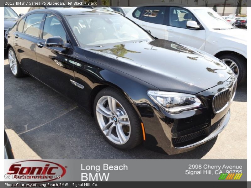 Jet Black / Black 2013 BMW 7 Series 750Li Sedan