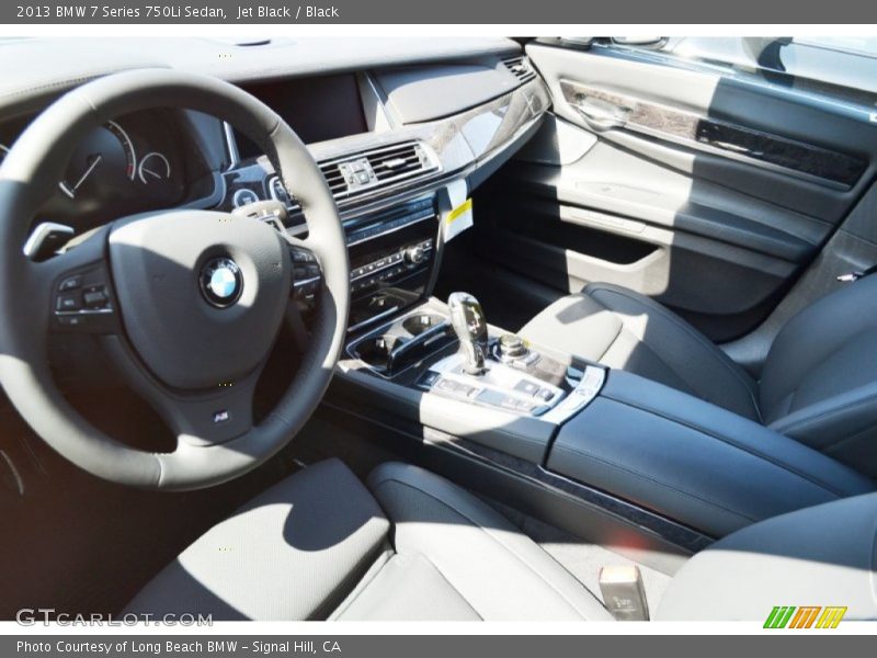 Black Interior - 2013 7 Series 750Li Sedan 
