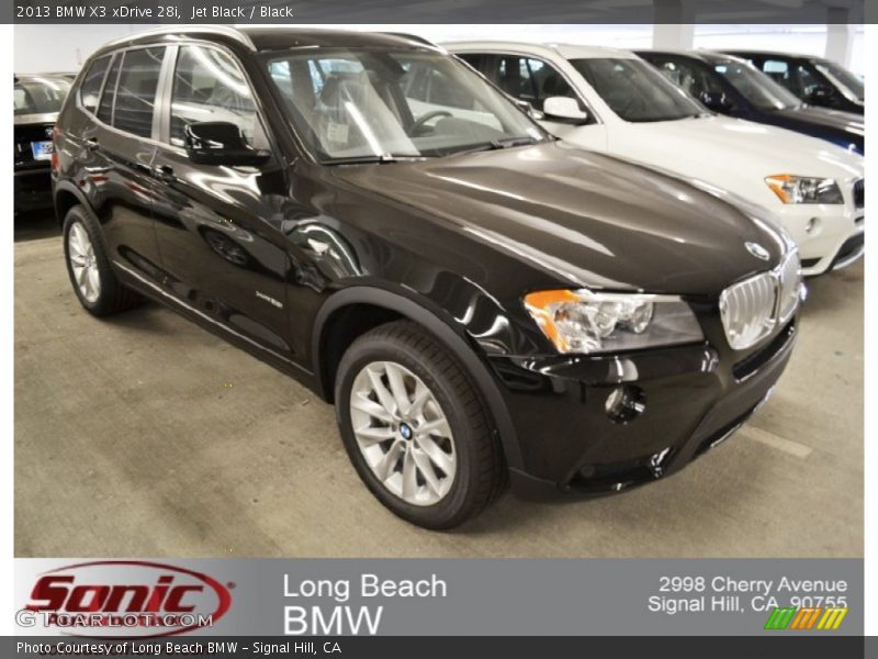 Jet Black / Black 2013 BMW X3 xDrive 28i