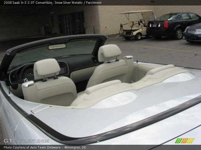 Snow Silver Metallic / Parchment 2008 Saab 9-3 2.0T Convertible