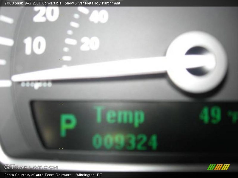 Snow Silver Metallic / Parchment 2008 Saab 9-3 2.0T Convertible