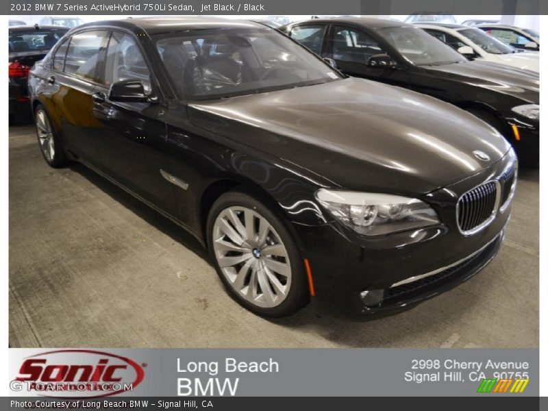 Jet Black / Black 2012 BMW 7 Series ActiveHybrid 750Li Sedan