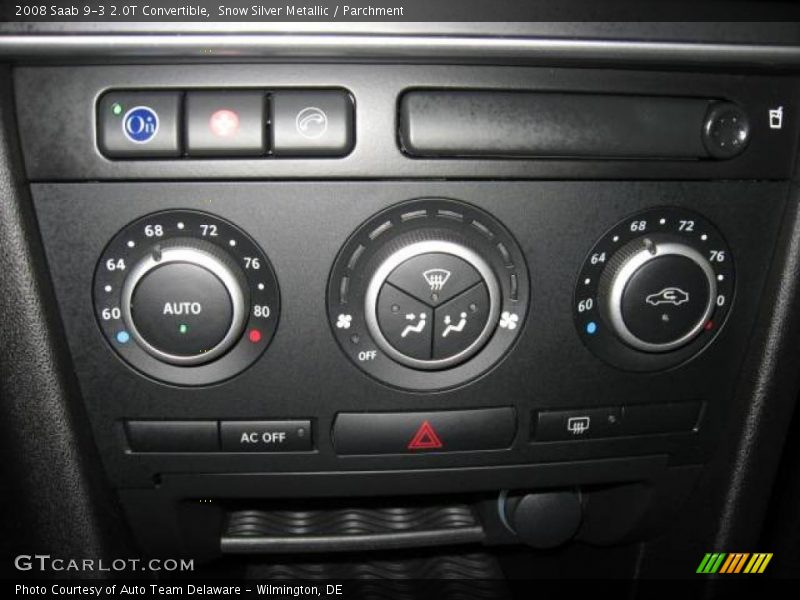 Snow Silver Metallic / Parchment 2008 Saab 9-3 2.0T Convertible