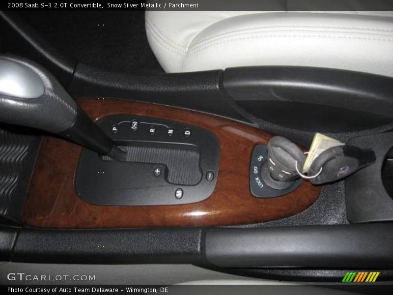 Snow Silver Metallic / Parchment 2008 Saab 9-3 2.0T Convertible