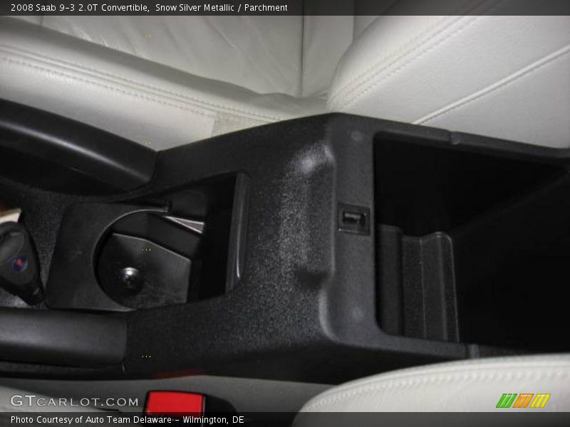 Snow Silver Metallic / Parchment 2008 Saab 9-3 2.0T Convertible