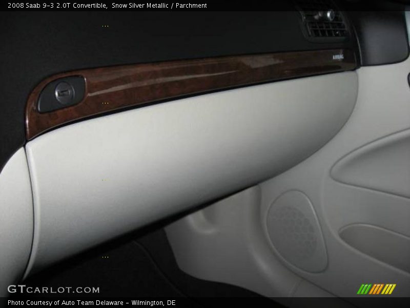 Snow Silver Metallic / Parchment 2008 Saab 9-3 2.0T Convertible