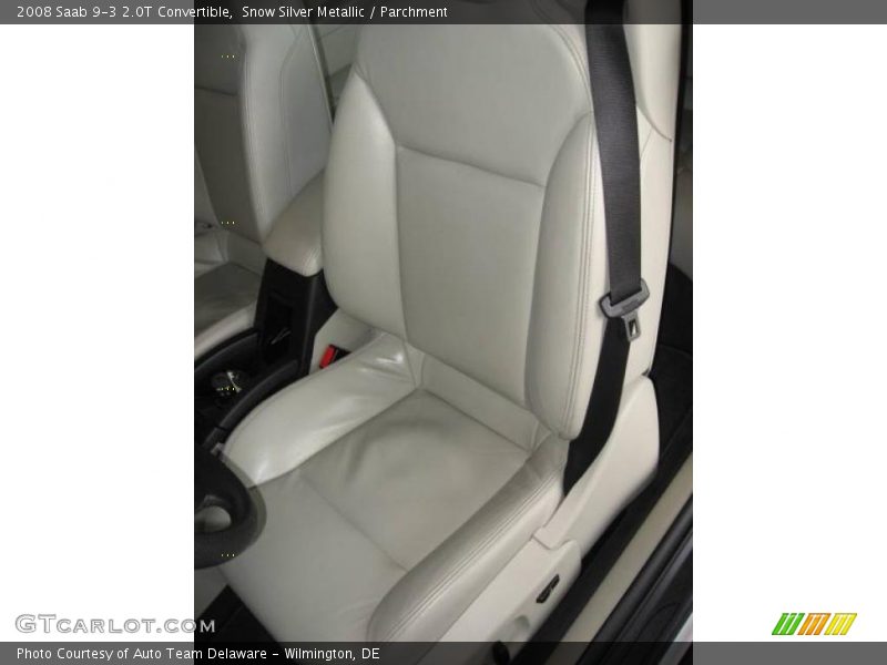 Snow Silver Metallic / Parchment 2008 Saab 9-3 2.0T Convertible