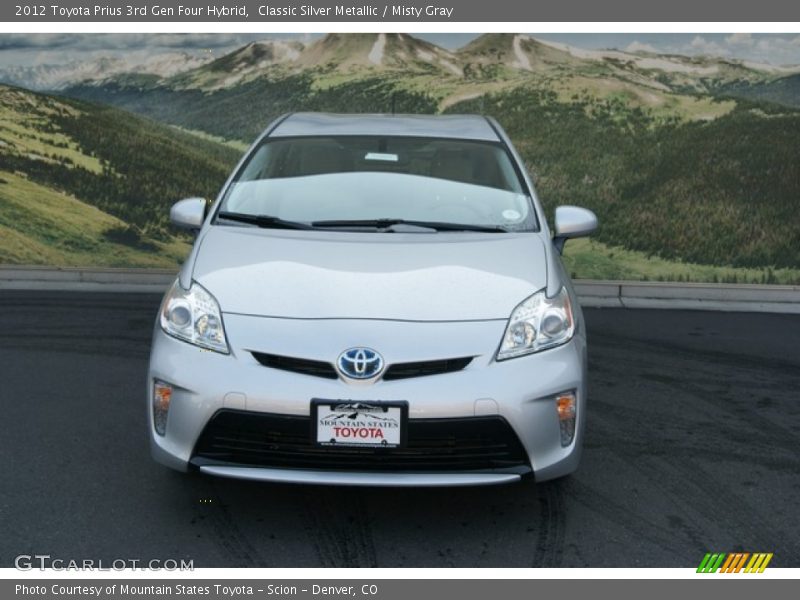 Classic Silver Metallic / Misty Gray 2012 Toyota Prius 3rd Gen Four Hybrid