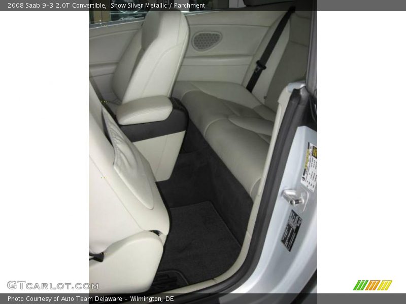 Snow Silver Metallic / Parchment 2008 Saab 9-3 2.0T Convertible