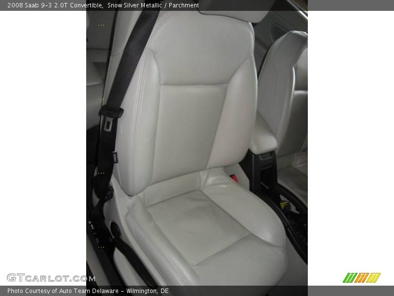 Snow Silver Metallic / Parchment 2008 Saab 9-3 2.0T Convertible