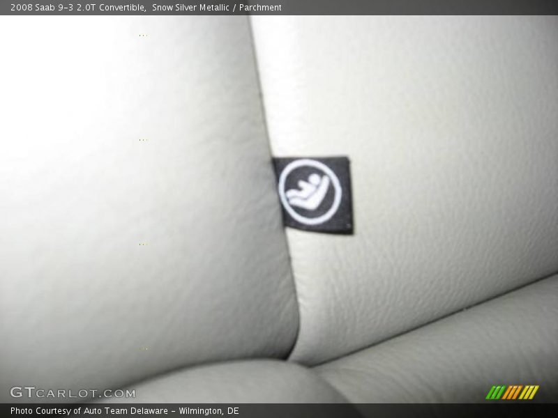 Snow Silver Metallic / Parchment 2008 Saab 9-3 2.0T Convertible