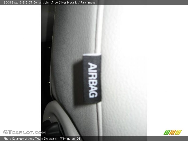 Snow Silver Metallic / Parchment 2008 Saab 9-3 2.0T Convertible