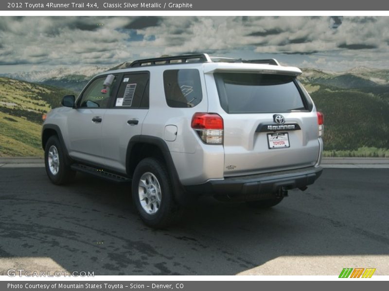 Classic Silver Metallic / Graphite 2012 Toyota 4Runner Trail 4x4