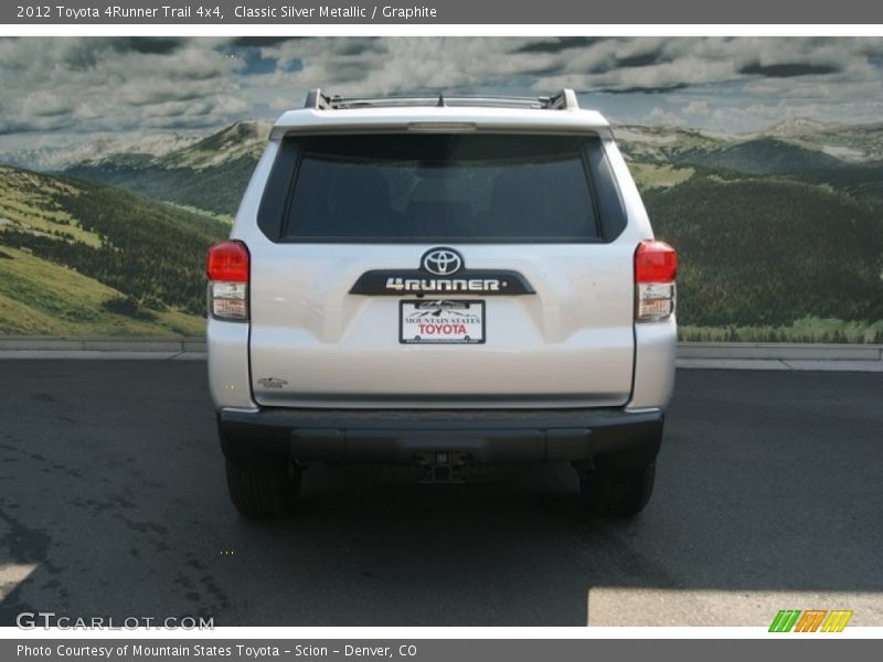 Classic Silver Metallic / Graphite 2012 Toyota 4Runner Trail 4x4