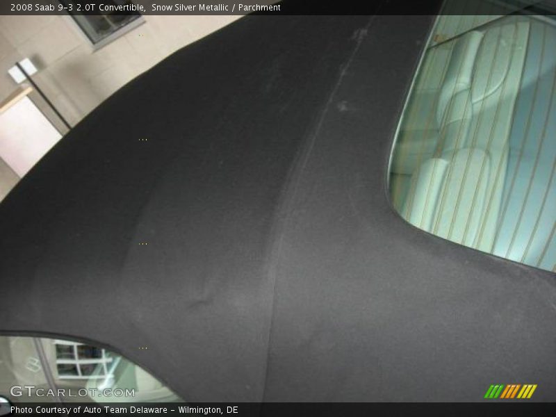 Snow Silver Metallic / Parchment 2008 Saab 9-3 2.0T Convertible