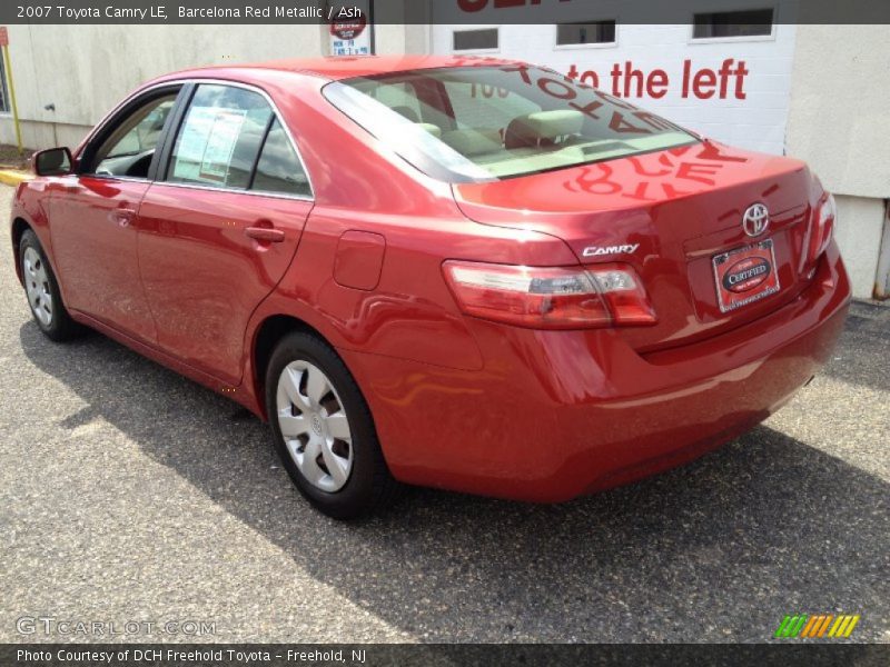 Barcelona Red Metallic / Ash 2007 Toyota Camry LE